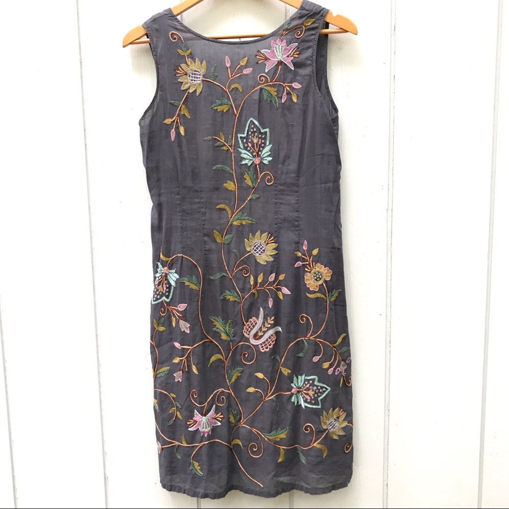 Hoss Homeless Intropia Madrid Floral Embroidered Dress